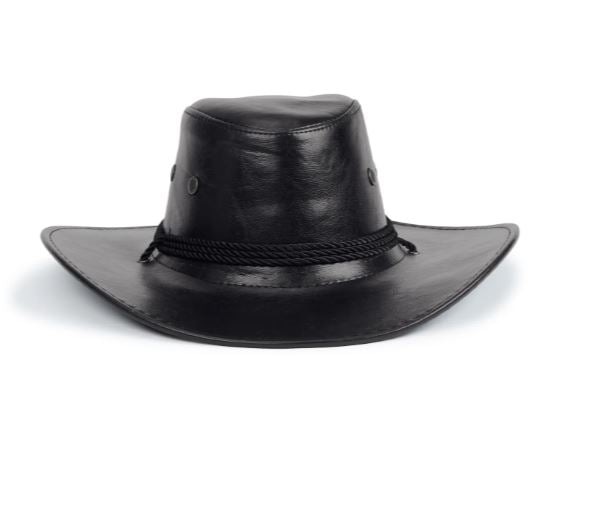 Faux Leather Cowboy Western Hat