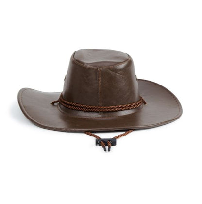 Faux Leather Cowboy Western Hat