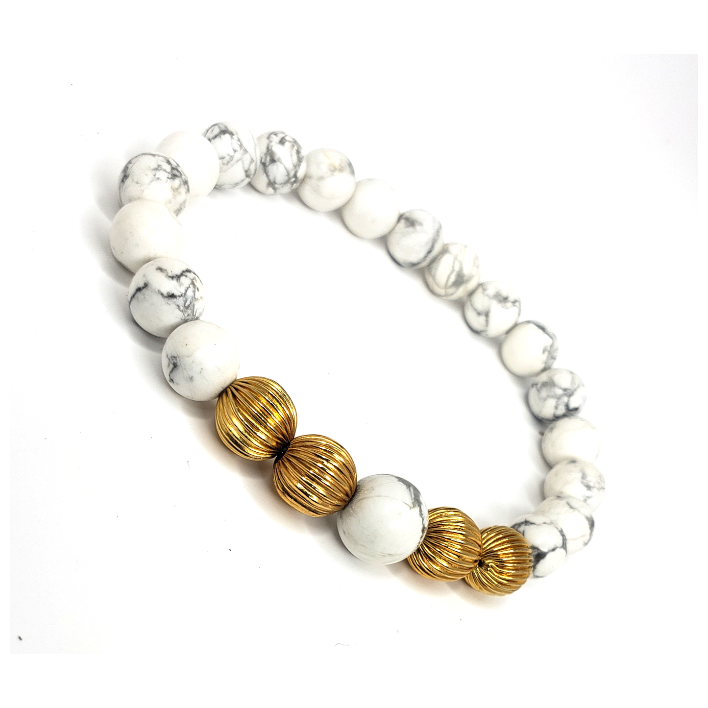 Howlite & Goldfilled Bracelet