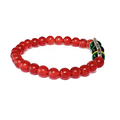 Carnelian Rasta Vibes Bracelet